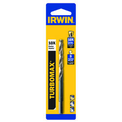 Irwin Turbomax 31/64 in. S X 5-7/8 in. L High Speed Steel Drill Bit 1 pc