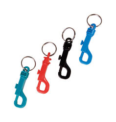 Hy-Ko 2GO 7/8 in. D Plastic Assorted Snap with Split Ring Key Ring