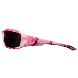 Edge Eyewear Brazeau Safety Glasses Smoke Pink Camouflage 1 pc