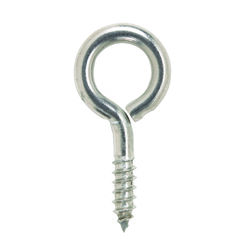 Hampton 9/32 in. D X 2-5/16 in. L Polished Stainless Steel Screw Eye 120 lb. cap. 1 pk