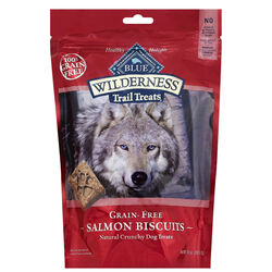 Blue Buffalo Blue Wilderness Salmon Biscuits Grain Free Treats For Dog 10 oz 1 pk