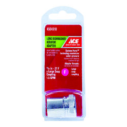 ACE Female Thread 55/64 in.-27F Chrome Aerator Adapter