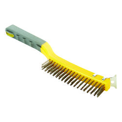 Allway 1 in. W X 13.5 in. L Stainless Steel Wire Brush with Scraper