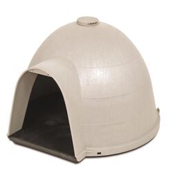 Petmate Dogloo Medium Plastic Dog House Gray 18.5 in. H X 25.3 in. W X 26 in. D