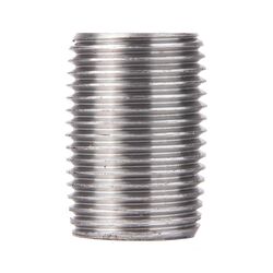 BK Products 1/2 in. MPT T X 1/2 in. D MIP Galvanized Steel Close Nipple