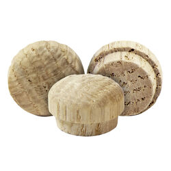 Wolfcraft Round Oak Button Plug 1/2 in. D X 3/8 in. L 1 pk Natural