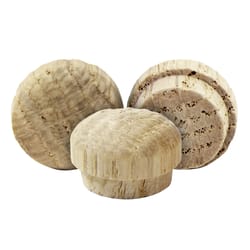 Wolfcraft Round Oak Button Plug 1/2 in. D X 3/8 in. L 1 pk Natural