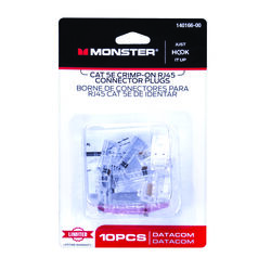 Monster Just Hook It Up RJ-45 Modular Plugs 10 pk