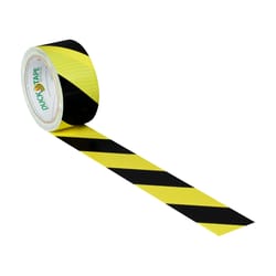Duck 1.88 in. W X 15 yd L Black/Yellow Stripe Duct Tape