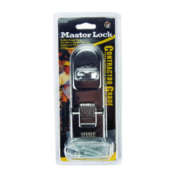 Master Lock Zinc-Plated Hardened Steel 7-3/4 in. L Double Hinge Safety Hasp 1