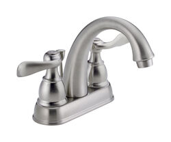 Delta Classic Brushed Nickel Two Handle Laundry Faucet 4 in.