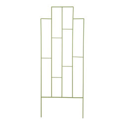 American GardenWorks UrbanGarden 65 in. H Green Steel Garden Trellis