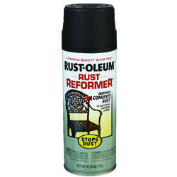 Rust-Oleum Stops Rust Indoor and Outdoor Flat Black Oil-Based Rust Reformer 10.25 oz