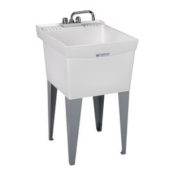 Utilatub 20 in. W X 24 in. D Single Polypropylene Laundry Tub