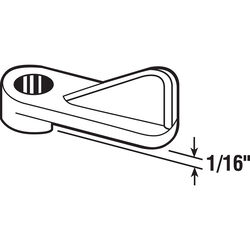 Prime-Line Gray Plastic Screen Clip For 1/16 inch 4 pk