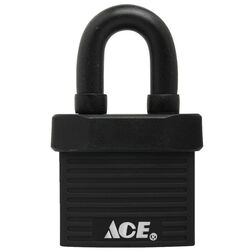 Ace 1-3/8 in. H X 1-3/8 in. W X 13/16 in. L Steel Double Locking Padlock 1 pk