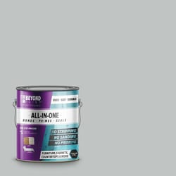BEYOND PAINT Matte Soft Gray Water-Based All-In-One Paint Exterior and Interior 32 g/L 1 gal