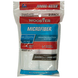 Wooster Jumbo-Koter Microfiber 4-1/2 in. W X 3/8 in. S Jumbo Paint Roller Cover 2 pk