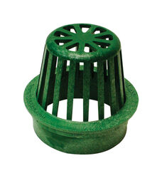 NDS 4 in. Green Round Polyolefin Atrium Grate