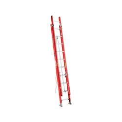Werner 20 ft. H X 19 in. W Fiberglass Extension Ladder Type 1A 300 lb