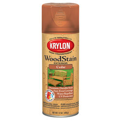 Krylon Semi-Transparent Smooth Cedar Oil-Based Oil-Based Wood Stain 12 oz