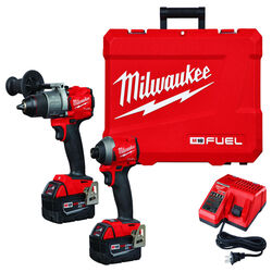 Milwaukee M18 FUEL 18 V Cordless Brushless 2 Hammer Drill and Impact Driver Kit