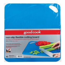 Good Cook 11-1/2 in. W X 15 in. L Blue Plastic Cutting Board