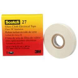 Scotch 1/2 in. W X 66 ft. L White Rubber Glass Cloth Electrical Tape