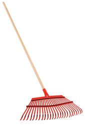 Corona 63 in. L X 19 in. W Steel Leaf Rake Wood Handle