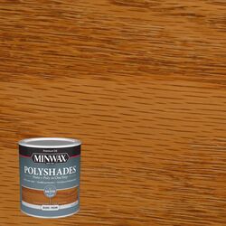 Minwax PolyShades Semi-Transparent Gloss Pecan Oil-Based Stain 1 qt