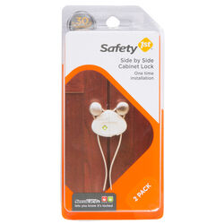 Safety 1st White Plastic Cabinet Flex Locks 2 pk