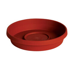 Bloem Terratray 1.2 in. H X 5.6 in. D Resin Traditional Tray Terracotta Clay