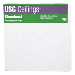 USG Ceilings 48 in. L X 23.88 in. W 4 in. Square Edge Ceiling Tile 1 pk
