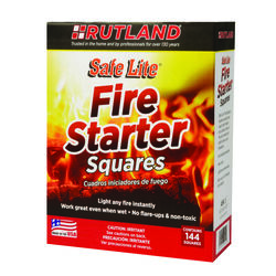 Rutland Safe Lite Wood Fire Starter 144 pk