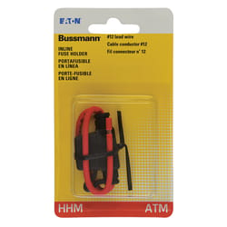 Bussmann 30 amps ATM Black Fuse Holder with Cover 1 pk