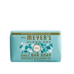 Mrs. Meyer's Clean Day Organic Basil Scent Bar Soap 5.3 oz