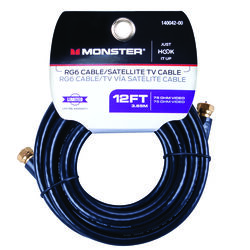 Monster Just Hook It Up 12 ft. Weatherproof Video Coaxial Cable