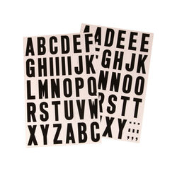 Hy-Ko 2 in. Black Vinyl Self-Adhesive Letter Set A-Z 1 pc