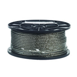 Campbell Chain Electro-Polish Stainless Steel 3/16 in. D X 250 ft. L Cable