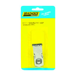 Seachoice Polished Stainless Steel 1 in. L X 4 in. W Swivel Eye Hasp 1 pk