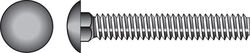 Hillman 3/16 in. P X 1-1/2 in. L Zinc-Plated Steel Carriage Bolt 100 pk