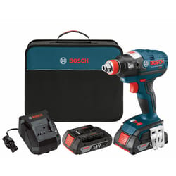 Bosch 18 V 1/4 and 1/2 in. Cordless Impact Driver Kit (Battery & Charger)