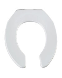 Bemis Round White Plastic Toilet Seat