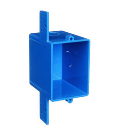 Carlon 2.92 in. Rectangle PVC Outlet Box Blue