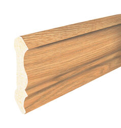Inteplast Building Products 1/2 in. H X 8 ft. L Prefinished Majestic Oak Polystyrene Traditional T