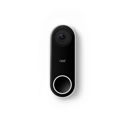 Google Nest White Metal/Plastic Wireless Video Doorbell