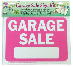 Hy-Ko English Pink Informational Sign Kit 9 in. H X 12 in. W