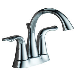 Delta Lahara Chrome Two Handle Lavatory Faucet 4 in.