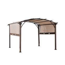 Living Accents Fabric Arched Pergola 10 ft. H X 10 ft. L