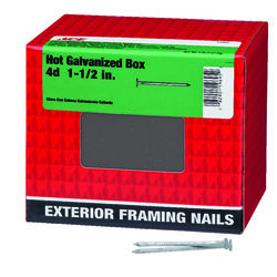 Ace 4D 1-1/2 in. Box Hot-Dipped Galvanized Steel Nail Flat 5 lb